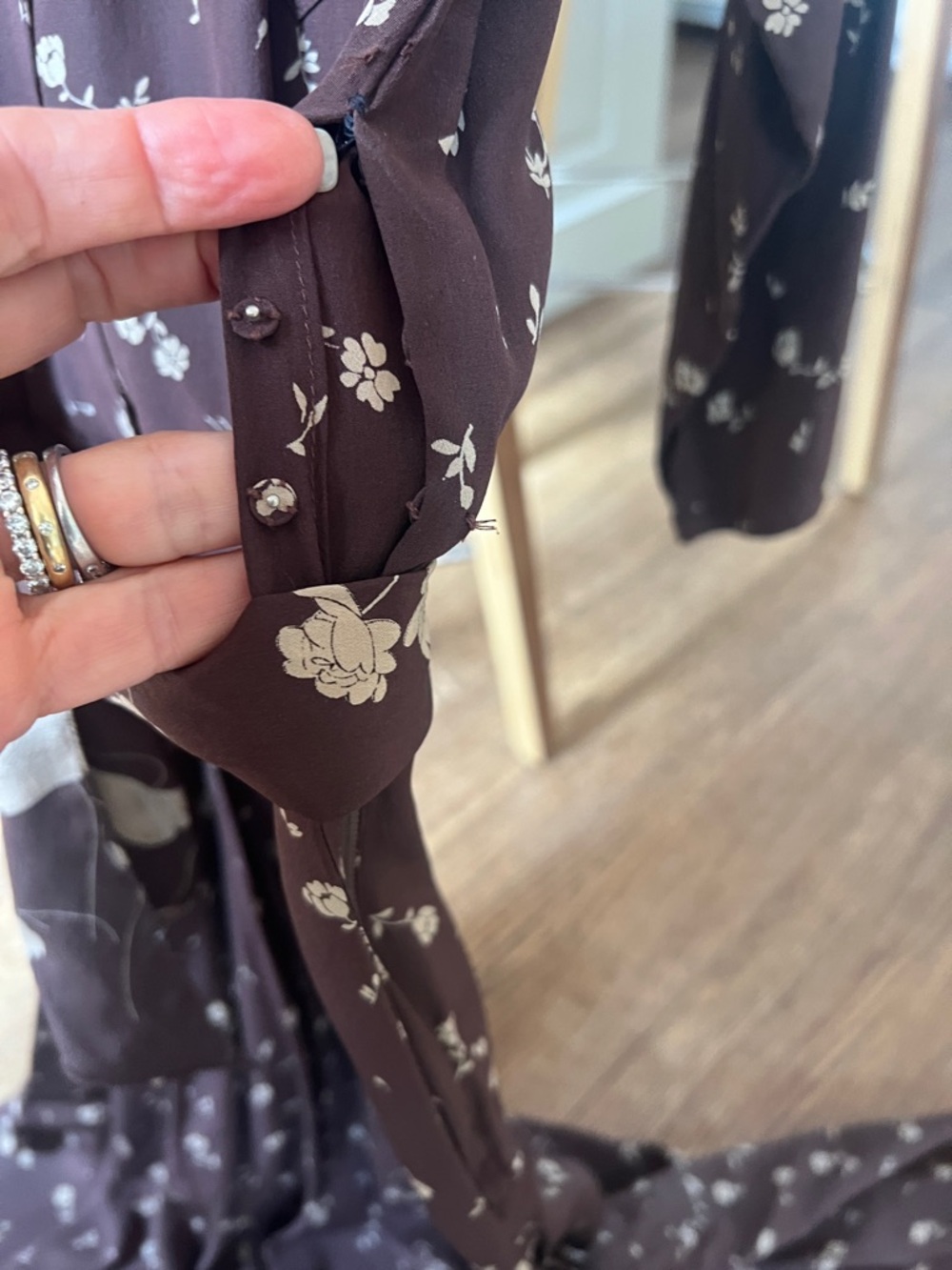 Lauren Ralph Lauren 100% silk floral dress 4 - Picture 7 of 9